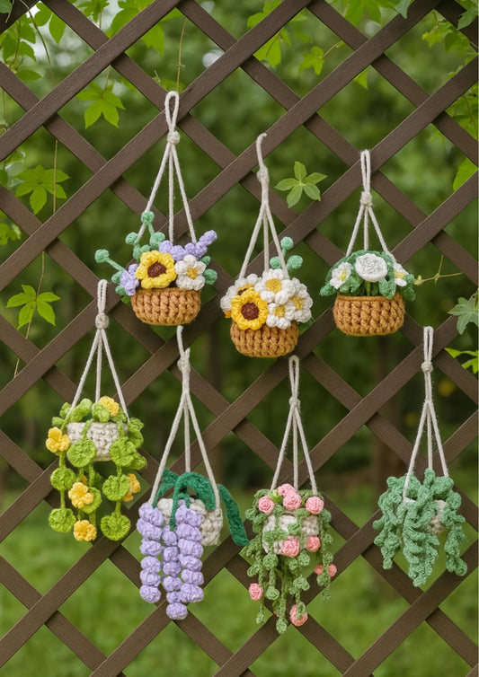 Enchanted Car Hanging Garden – 8-in-1 Digital Pattern Bundle 🌿🚗✨