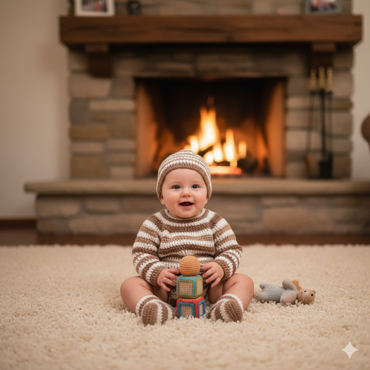 Cozy Crochet Baby Set: Blanket, Sweater, Hat & Booties Pattern 👶🧶