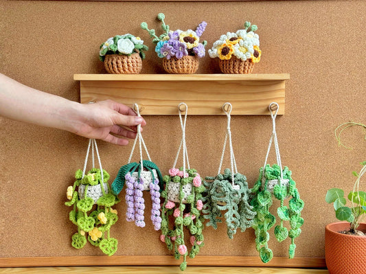 Enchanted Car Hanging Garden – 8-in-1 Digital Pattern Bundle 🌿🚗✨